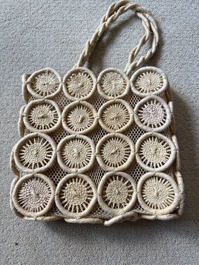 Madewell Natural Woven Circle Tote